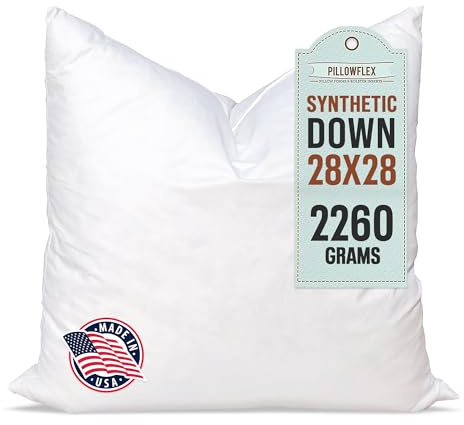 Pillowflex Coussins en Duvet synthétique pour Couvre-oreillers Aka Fausse Alternative 70 cm x 70 cm
