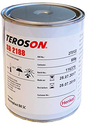 Teroson HT Hochtemperaturkleber für Stoffe, Leder, Holz, Kunststoff, Metalle, Filz