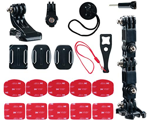 PROVO Kamera Helm Halterung Zubehör Kit, Actionkamera-Zubehör für von Erweiterungszubehör , kompatibel mit GoPro 8/7/6/5/4