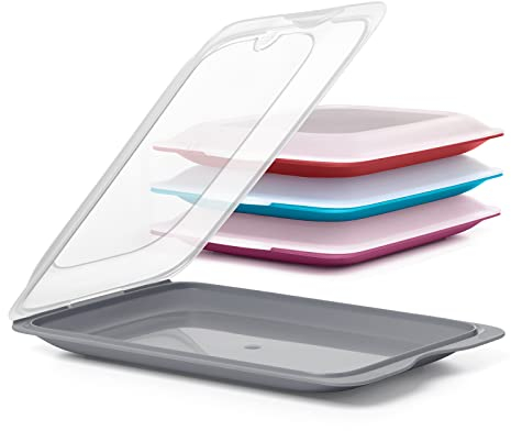 PracticFood FRESH System - Hochwertige Aufschnitt-Boxen, Frischhaltedose für Aufschnitt. Optimale Aufbewahrung im Kühlschrank (4X Practic)