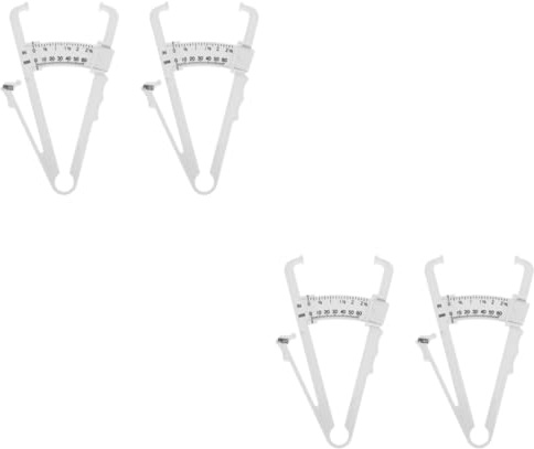 minkissy 2sets Scale for Men Women Skinfold Caliper Measurement Tape Precision Handheld Fat Measurer 2pcs*2