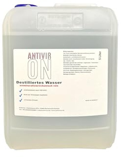 Destilliertes Wasser 5 Liter Sterilwasser chemisch reines Wasser 1x5 Liter