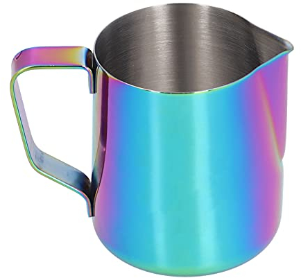 CTCOIJRN Stainless Steel Milk Frothing Pitcher, Coffee Frothing Cup with Inner Scale Milk Frother Steamer Jug for Espressos Coffee Cappuccino Latte Art