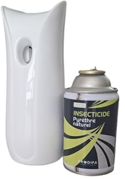 PyrèthraFresh le Diffuseur Automatique Aérosol contre les Mouches et Moustiques avec 1 recharge 250 ml inclus