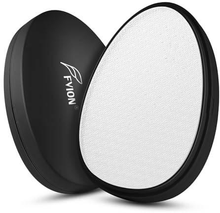 FVION Râpe Pieds en Nano Verre avec Housse de Protection - Lime à Pieds pour Éliminer les callosités - Humide et Sec Imperméable, Idéale pour les Pédicures à Domicile (Noir)