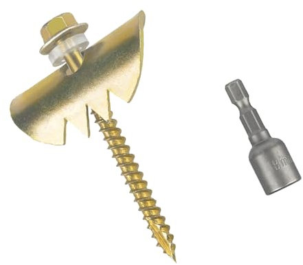 Kit de Clous de Clôture 50 Pièces, Clous de Fixation de Clôture de 2 Pouces, Agrafe de Clôture en Acier Inoxydable galvanisé pour Treillis Métallique et Clôture Tissée