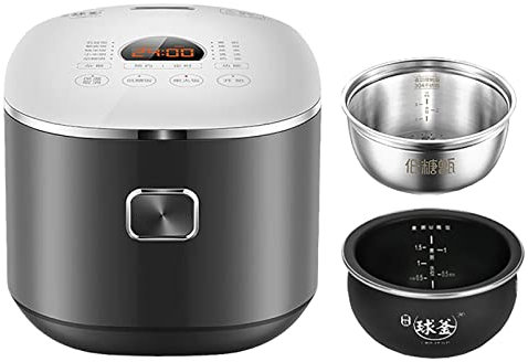 cuiseur à Riz, cuiseur à Riz à Faible teneur en Sucre (4L) cuiseur à Riz, Doublure épaisse, Soupe de Riz séparée, pour 2 à 6 Personnes