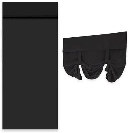 GOIEHIR 1 Pezzo Tende Oscuranti Termiche per Porta D'ingresso, 173 × 66 cm Fissaggio con Velcro, Tende per Porta Francese, Tende Romane Opache con Lacci per Porte a Vetri (Nero)