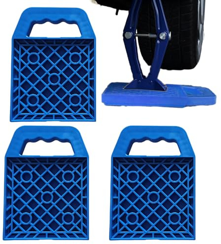 Stabilisierungsfüße Für Wohnmobile, Absenkplatten 4er-Set Mit Rutschfestem Design, Tragbare Mehrwinklige Unterlage Für Campingurlaub Pool Wohnwagen Reisemobile