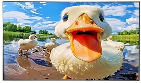 DTYBJN portable projector screen 5.0 ALR Long Throw Projection Screen Fixed Frame Ambient Light Rejecting For Normal Projector screen(90 inch)