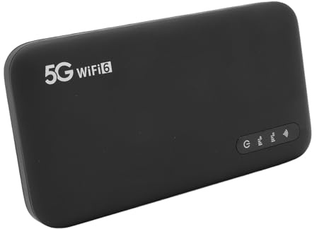 VBESTLIFE 5G Mobiler Hotspot, Tragbarer Reiserouter 1.25Gbit / S Hochgeschwindigkeits -Nano -SIM -Karte Hotspot -Gerät für Auto -Home -Office -Reisen, Bis zu 16 Benutzer