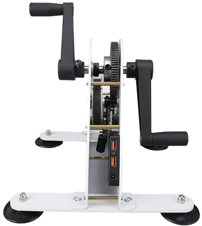 Generic Generador de Pedal, DC 1-35V Interfaz de Carga Generador de Manivela para Emergencia