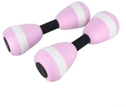Filteilect Lot de 2 haltères en mousse pour l'aérobic aquatique, pour entraînement de natation en EVA avec haute flottabilité et poids léger pour entraînement de résistance complète du corps en