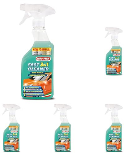 MAFRA, Fast Cleaner 3in1, Quick Detailer & Clay Lube, Pulitore Rapido Lucidante e Lubrificante per Claybar, Elimina Sporco Superficiale e Guano di Volatili, Effetto Anti Pioggia e Anti Impronta 500ml