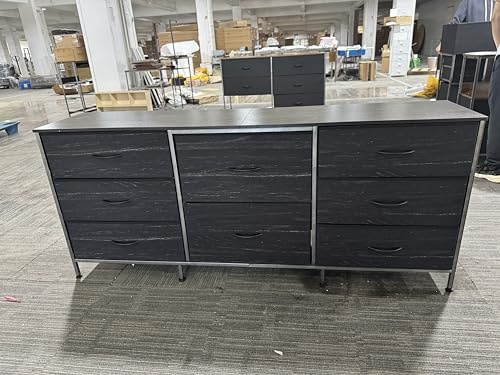 Garvee Con 8 Cajones De Cajonera De Tela No Tejida, Estructura De Hierro, Tablero De Partículas, Mueble De TV