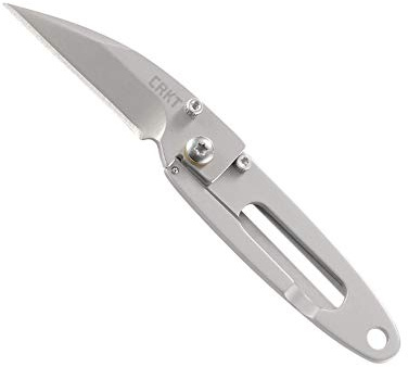 CRKT Delilah's P.E.C.K. EDC Folding Pocket Knife: Compact Everyday Carry, Dual Grind Blade, Frame Lock, Skeletonized Handle, Pocket Money Clip 5520