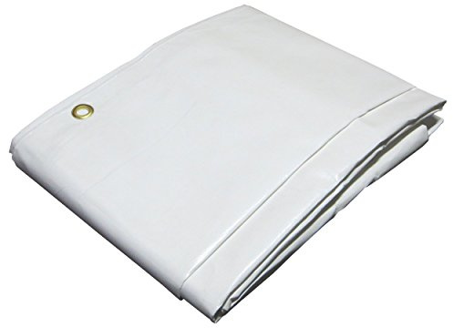 Allround Abdeckplane Weiss 10x12 m 260 g/m² - Gewebeplane Industrieplane Schutzplane - universell verwendbar - Verschiedene Größen