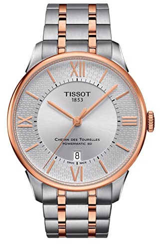 Tissot Herren Automatik Analog Armbanduhr Chemin des Tourelles Swiss Made