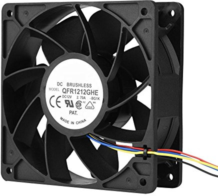 DC 12V 2.7A 6000RPM Lüfter Ersatz 4 Pin Stecker für Antminer S7 / S9