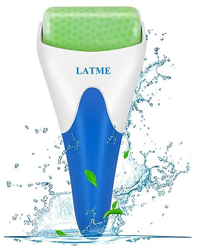 LATME Ice Roller for Face Eyes,Womens Gifts,Face Massager Roller Puffiness Migraine Pain Relief and Minor Injury (Green)