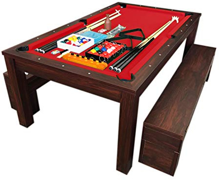Billardtisch Billard 7 FT Neue Billard-Spiel mit Tischplatte und Containerbänke