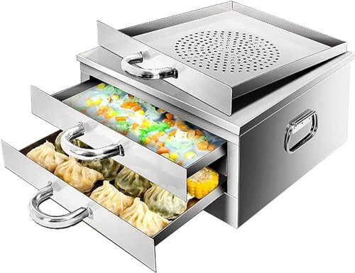 FLEAGE Cesta vaporera de Verduras de Acero Inoxidable - Vaporera Duradera para una cocción Saludable - Fácil de Usar y Limpiar - Ideal para cocinar Verduras y mariscos al Vapor