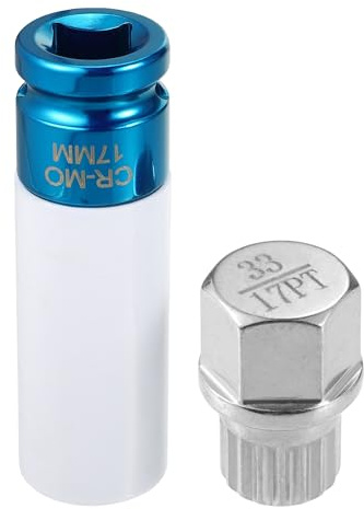 A ABSOPRO Kit di dadi per ruote con bloccaggio a vite 33/17PT con protezione per presa per BMW