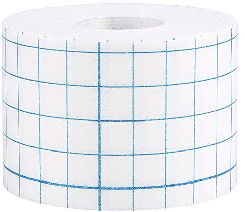 TKSE Nastro Medico, 3 Misure 1 Rotolo Medicazione Adesiva Professionale in Tessuto Non Tessuto Fasciatura per Fissaggio Medico(5cm x 10m)