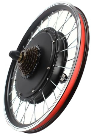 HOARLICN Hinterrad Elektro Fahrrad Motor Kit, E-Bike-Umrüstsatz Hinterrad-Elektrofahrrad-Kit 48V 1000W E-Bike Nabe Umbausatz LED Kit Elektro-Fahrrad-Motor-Umrüstsatz Geeignet für 20-Zoll-Fahrräder