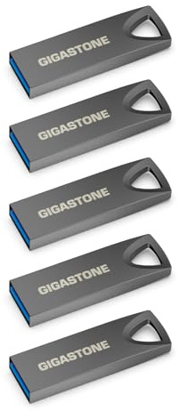 【GIGASTONE】USB 64GB Confezione da 5, Z70 USB 3.2 Gen 1 Flash Drive, Affidabile per PC e Mac, Metallo Impermeabile, Mini e Robusto, compatibile con interfaccia USB 2.0/3.0/3.1