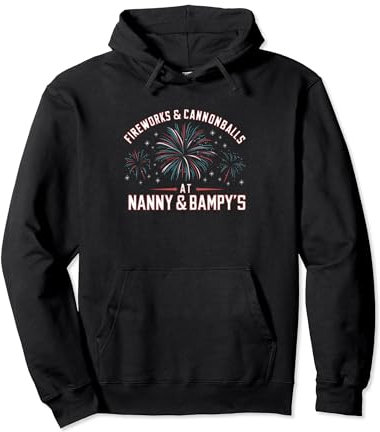 Feuerwerk & Kanonenkugeln bei Nanny & Bampy's Pullover Hoodie