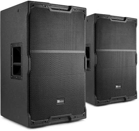Power Dynamics 2x PDY215A 15-Inch 800W Active PA DJ Speakers with Bluetooth, Bi-Amp, DSP Sound Control, Combi XLR/Jack, Ideal for Events, Bands & Churches