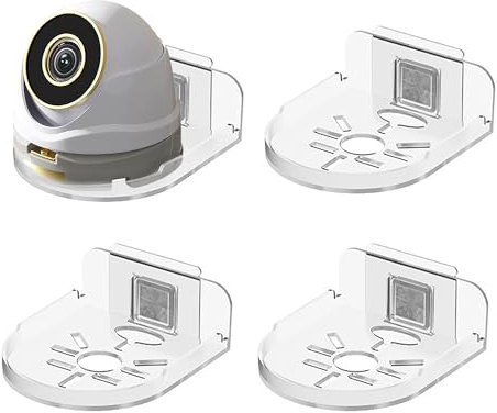 Soporte Universal de Plástico para Cámara - Montaje en Pared para Interiores y Exteriores, 4 Piezas