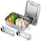Kssvzz Stainless Steel Lunch Box with Compartments, 850ML Metal Bento Box for Adults, Kids, Leakproof Sandwich Box Food Containers for School, Home, Office