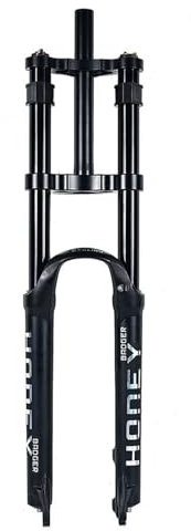 KLYso 1/1-8 Straight Front Fork Disc Brake QR Manual Lockout DH Mountain Bike Downhill Suspension Fork XC MTB Air Fork Travel 140mm Double Shoulder(D,29'')