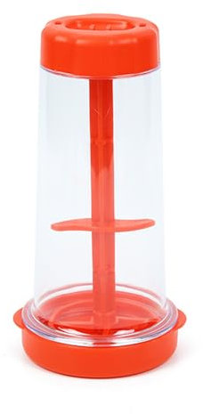 Tamiz de harina giratoria Tamiz de harina de plástico herramienta de mezcla de harina semiautomática de mano Mezclador de harina para cocinar utensilios de cocina