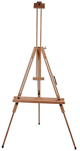 Grande cavalletto in faggio, treppiede Regolabile in Legno per artisti per dipingere, disegnare e schizzare, sostiene Tele Fino a 160 cm di Altezza