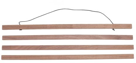 Magnetischer Posterrahmen-Aufhänger, Posterrahmen, Holz-Magnet-Aufhängeset aus Holz, Wiederverwendbarer Magnet-Posterrahmen aus Schwarzem Walnussholz, Aufhänger für Posterrollen,