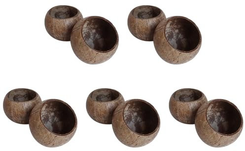 Pyugxab 10X Puede Verter Vela Cuenco de CáScara de, Cascara de, Cuenco de Madera de, Cuenco de DecoracióN Creativa, Cuenco de Almacenamiento