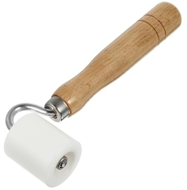 Artibetter Rouleau à Papier Peint Professionnel Plat 40x35mm Manche En Bois Ergonomique Certifié Rouleau De Pression Pour Papier Peint Et Tissus Non Tissés De Construction Solide Pour Usage Mural