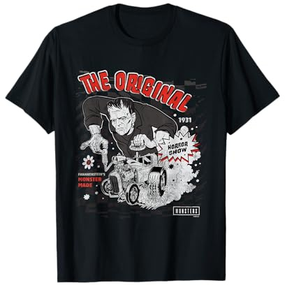 Universal Monsters Frankenstein The Original Hot Rod T-Shirt