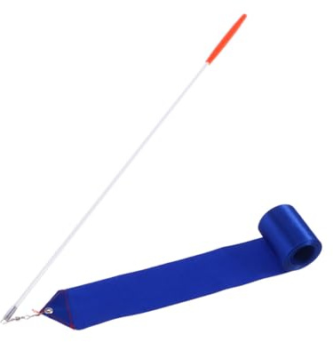HONITANO Cinta De Gimnasia Rítmica 4 m Azul con Mango De Fibra De Vidrio para Niños Entrenamiento Danza Artística y Ejercicios Circenses