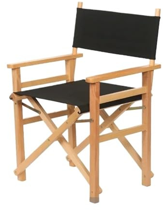OPIGJUFD Vikbar regissörsstol Mångsidig regissörsstol i massivt trä, vikbar hög pall i duk, multifunktionell kontorsstol, smink, bärbar och bekväm sittplats (Color16)