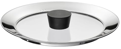 Universal Glass Pan Lid, Tempered Heat-Resistant Glass Cover with Steam Vent for Frying Pans, Pots & Saucepans (21 CM)