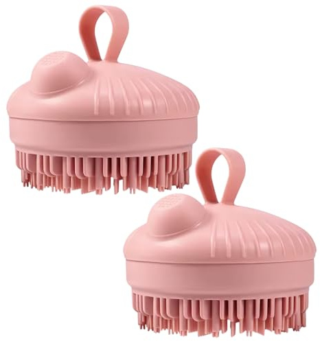 Premium Refillable Silicone Bathing Brush with Shower Gel Dispenser (2 Pack | Fresh Color) - Soft Exfoliating Body Scrubber for Adults, Babies & Pets