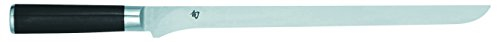 KAI Shun Classic japanisches flexibles Schinkenmesser 30,5 cm Klingenlänge extra Lange - AUS-8A Stahl - Pakkaholzgriff - Made in Japan - XXL Fleischmesser Lachsmesser geschmiedet
