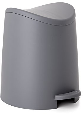 TATAY Cestino Bagno con Pedale Standard 3L | Design Pratico e Funzionale | Plastica di Alta Qualità | Compatto e Facile da Usare | Prodotto in Spagna | 19x21,8x22,1cm – Grigio