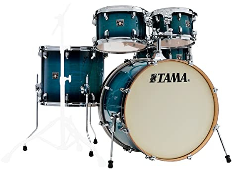 Tama CL-52KR-BAB Superstar Classic Drumkit (5-teiliges Schlagzeug, 22 Bass Drum, Ahornkessel, lackierte Oberfläche, inkl. Hardware) Blue Lacquer Burst