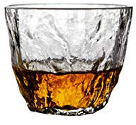Maya Star - Bicchiere da whisky trasparente in stile giapponese, spesso utilizzato in bicchieri da birra scozzese, whisky, whisky, whisky, cocktail, motivo ghiacciaio, capacità: 245 ml