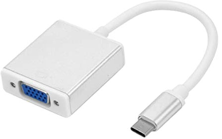Gatuida Usb-c to Vga Adapter Cable for Laptop and Monitor, Type-c to Vga Converter 1080p Video Output, Silver Compatible Projector and Tv Display